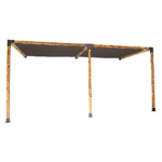 Roof Pergola Gazebo Shed Matte Black Steel Brackets and Black Screens DIY Kits