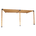Roof Pergola Gazebo Shed Matte Black Steel Brackets and Coffee Screens DIY Kits