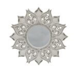 Large Moulded Fleur Wall Mirror 80cm