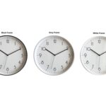 bulk 6 Modern Round Wall Clock 40cm