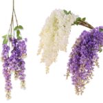 bulk 12 Artificial Wisteria Flower 2 Assorted 25x106cm