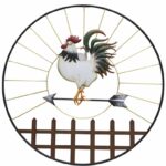 Set 2 Richard Rooster Metal Wall Art 81x71cm