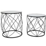 Phillip Mirror Top Side Table 53cm