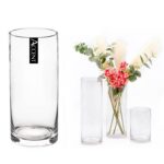 bulk 6 Glass Cylinder Vase Flower 30cm