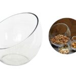 bulk 4 Glass Vase Slanted Top 24cm