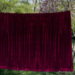 Large Thick Velvet Curtains 590x230cm with full liner 30 hooks Burgundy New