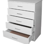 NNECN Classic Elegance: Five-Drawer Chest for Organized Living