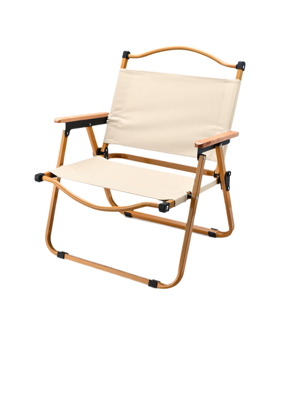 Portable camping Cryt chair-carbon steel khaki color 60*52*42cm 2 V888 ELOSUNG1053 202447 00