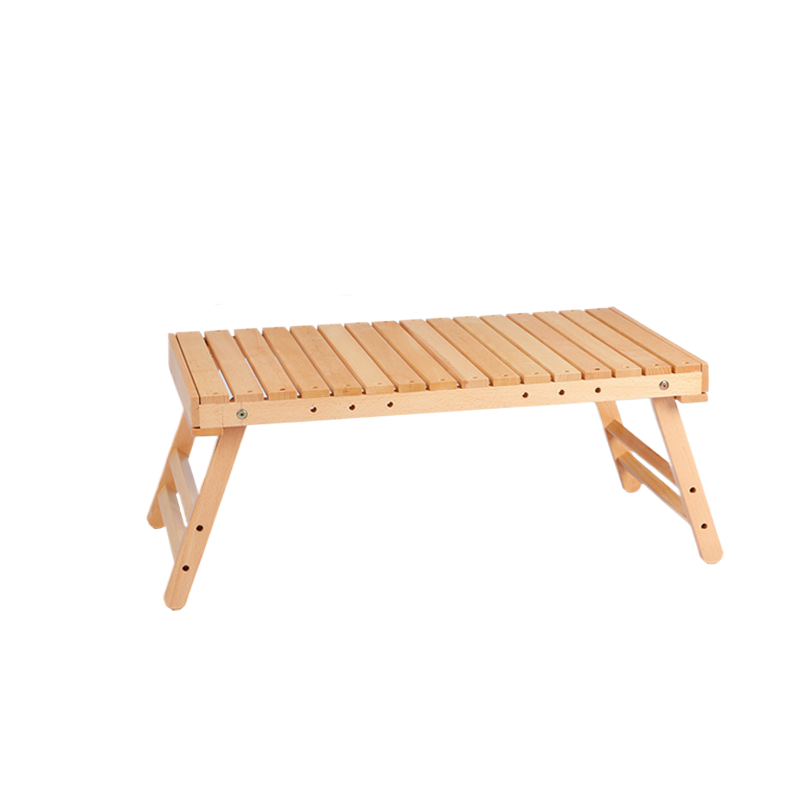 Folding Wooden Picnic Table - Portable Compact Outdoor Coffee & Camping Table- log color 67*37*28cm 2 V888 ELOSUNG1097 202480 00