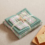 Green 4-Piece Cotton Bedding Set - Fits 1.5m/1.8m Beds (Duvet Cover 200x230cm, Bed Sheet 230x250cm)