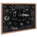 VEVOR 35"x46" Rustic Wood Framed Chalkboard Wall Hanging Magnetic Wedding Sign