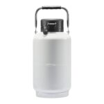 VEVOR Liquid Nitrogen Tank, 3 L Aluminum Alloy Liquid Nitrogen Container, LN2 Tank Dewar with 6 Canisters and Carry Bag with Straps, Cryogenic Tank for Beauty Industry, Semen Preservation, Scientific