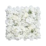 VEVOR 3D Flower Wall Panel, 24 PCS 15 x 15 inch, Artificial Floral Wall Background Mesh Backing Mat,Seamless Design&Easy Installation for Wedding Valentines Day Home Baby Party Backdrop Decor,White