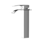 Cefito Bathroom Basin Mixer Tap Thin Tall Faucet Vanity Laundry Silver
