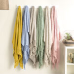 Crystal 100% Acrylic Gold Throw by Renee Taylor