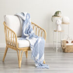 Ray Striped Vintage Washed Yarn Dyed Textured Cotton Artic Throw by Renee Taylor