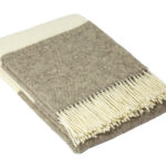 Brighton Throw - 100% NZ Wool -  Stone