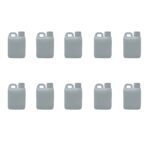 10x 1L Natural Bottle HDPE + TE Cap Jerry Can - Empty Plastic Chemical Food