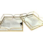 Willow Square Tray - Set of 2 - Gold