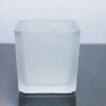 30 Bulk Pack Square Cube Frosted Glass 5cm Tealight Candle Holder Festival Decor Wedding Propose Parties Holiday and Home Decor