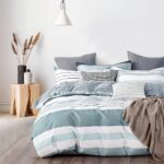 100% Cotton Nathan Reversible Printed Quilt Cover Set - King Size