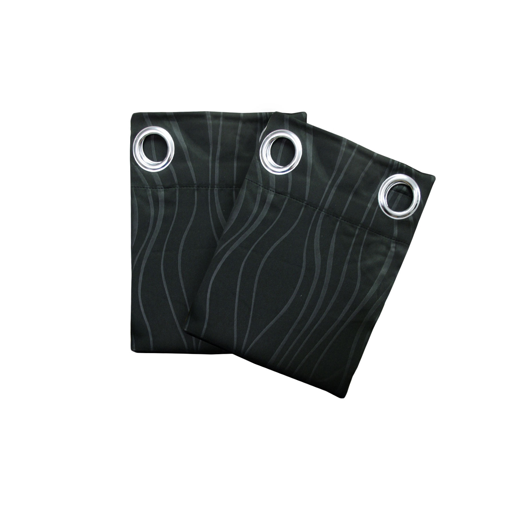V442 ABR CURTAIN WAVEEYELET BLACK RE 96325 00