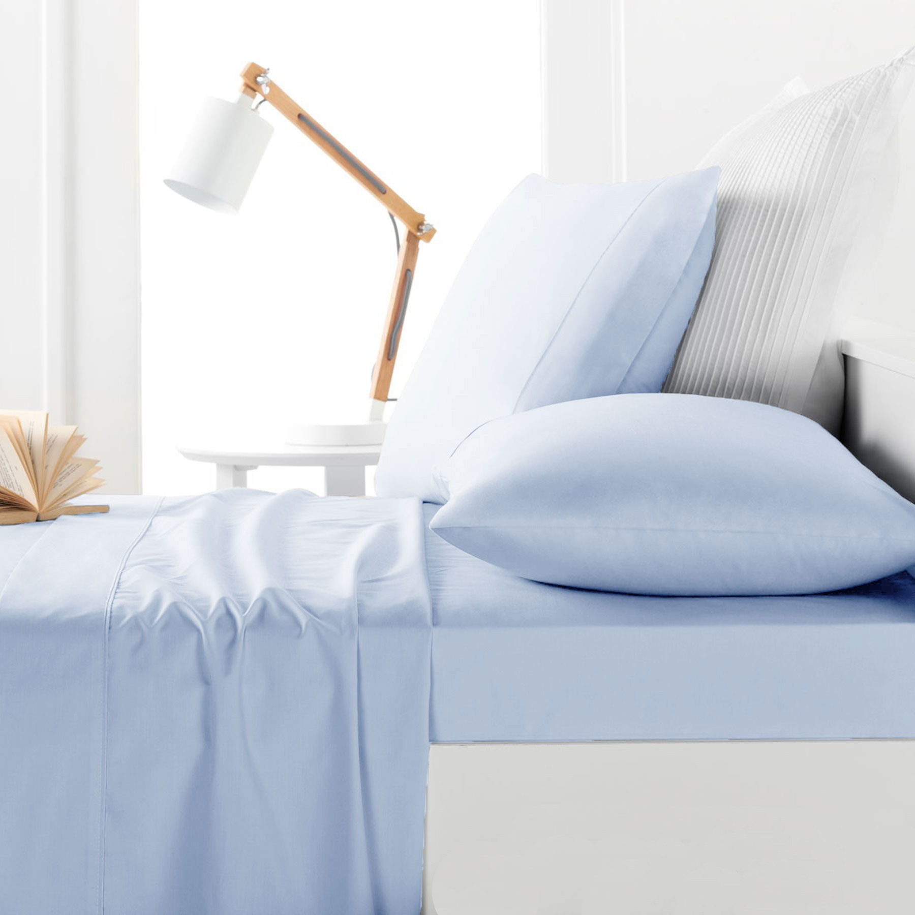 Belmondo 225TC Sheet Set Light Blue – King