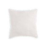 Vintage Design Homewares White French Linen Filled Cushion Square - 55cm x 55cm