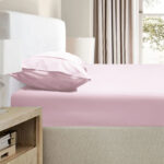 Ramesses 2000TC Bamboo Embossed Fitted Sheet Combo Set Pink Queen