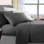 ultra soft microfibre sheet set king single charcoal