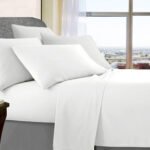 ultra soft microfibre sheet set king single white