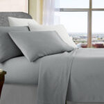 ultra soft microfibre sheet set queen silver