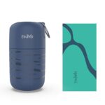 Large Double-sided Fleece Bath Towel - Quick-drying Navy