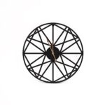 Large Metal Outdoor Wall Clock – Weather-Resistant for Garden and Home Decor