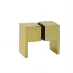 Brass Shower Door Square double pull Handle in Gold