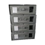 4PCS Foldable Bed Sheet Set Organizer Fabric Storage Bins with Handle Storage Box