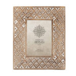 Handcrafted 5x7in 'Diamond Flower' Photoframe 29cm