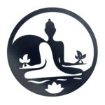 Laser Cut Yin & Yang Buddha Wall Art 60cm