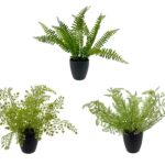 Set 3 Artificial Greenery in Pot Assort 21cm