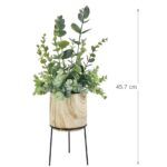Artificial Plant in Ceramic Pot w Stand 45cm