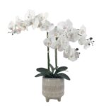Artificial Orchid in Ceramic Pot 58cm