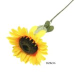 bulk 12 Artificial Sunflower Spray 26x87cm