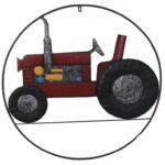Welcome Tractor Metal Wall Art 80cm