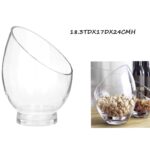 bulk 6 Glass Angle Top Vase 24cm