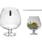 bulk 2 Glass Brandy Balloon Vase 31cm