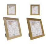 Set 2 Photo Frame Oak '8x10in' Assort 25cm