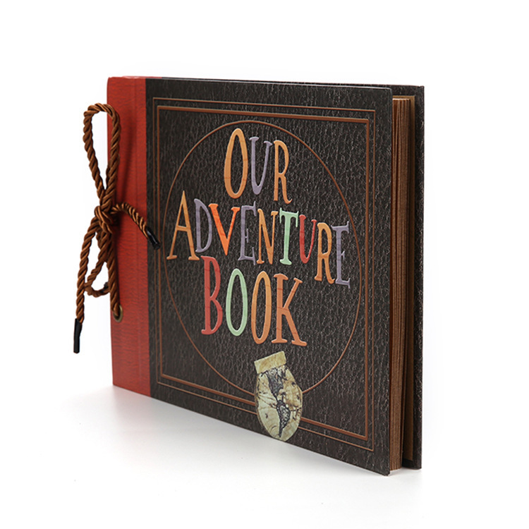 DIY Scrapbook Adventure Album – Retro Kraft Paper Photo Book with String Binding 2 V888 ELOSUNG12811 213445 00