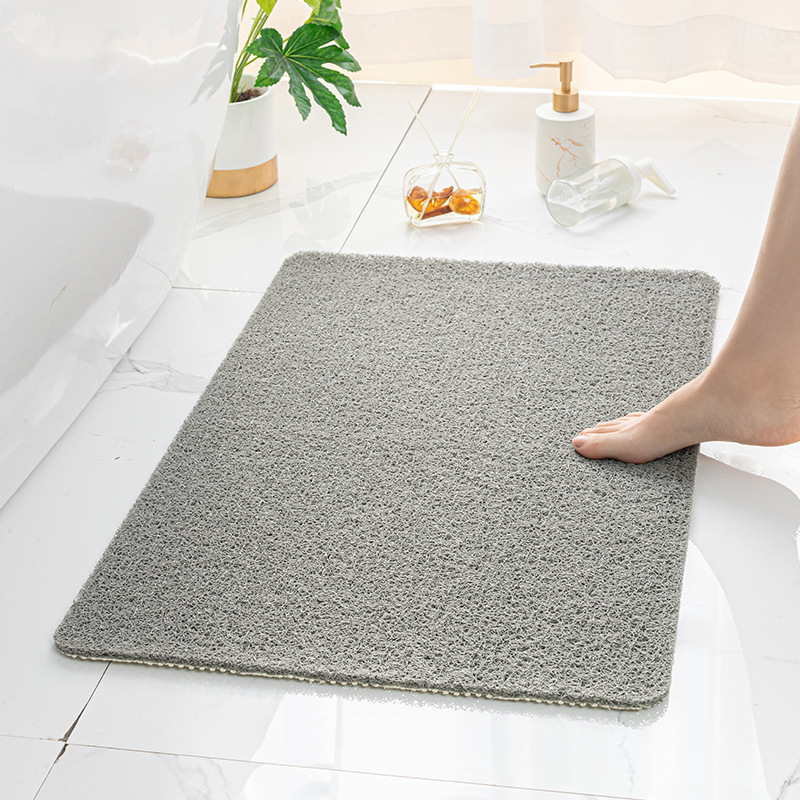 Gray Non-Slip Loofah-Style Bathroom Mat - Quick-Dry and Soft 44*75cm 1 V888 ELOSUNG15213 212496 00