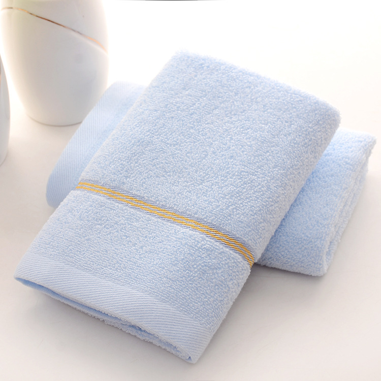 Blue Luxury Soft Cotton Towel Set - 5-Piece Bathroom Towels, Absorbent & Quick-Drying, Gentle for Sensitive Skin 2 V888 ELOSUNG17794 223369 00
