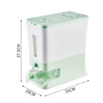 Regular Apple Green Smart Kitchen Rice Dispenser - Automatic Press-Style Rice Storage Bin
